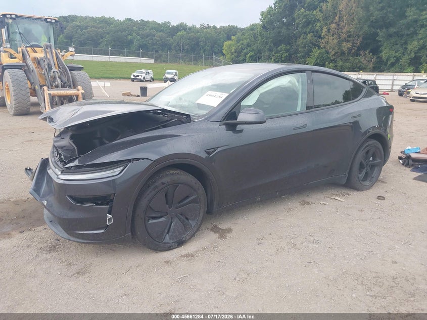 2026 Tesla Model y VIN 7SAYGDED4TA471480 IAAI salvage auction — FRONT END, Salvage Title, sold $11,600 on 2026-08-27 (photo 2)