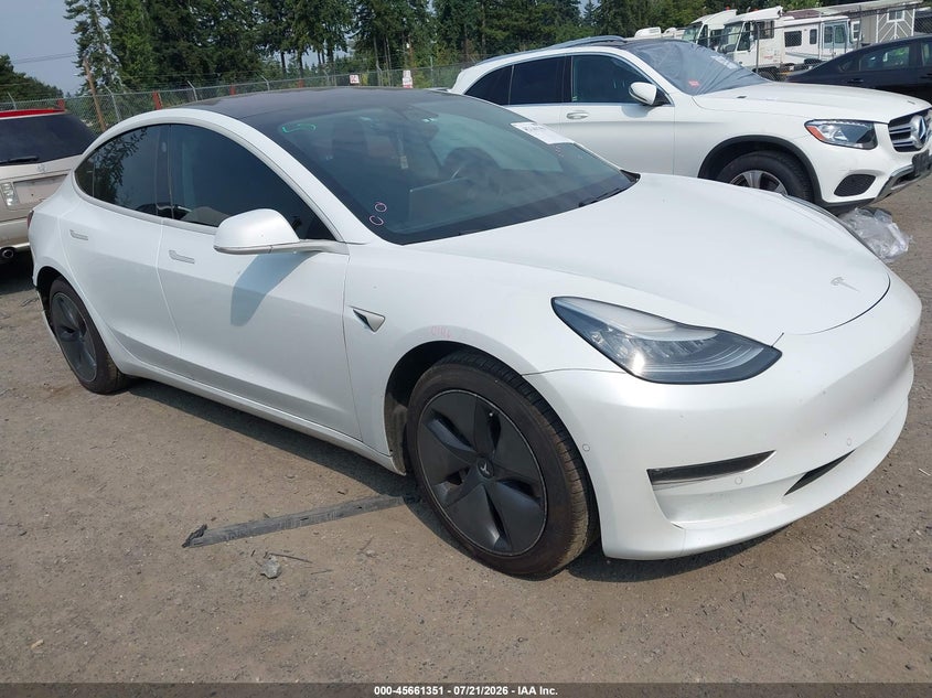 2018 Tesla Model 3 VIN 5YJ3E1EB4JF108476 IAAI salvage auction — REAR END, Bill Of Sale (Washington), sold $6,975 on 2026-08-01 (photo 1)