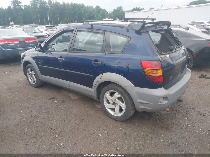 2003 Pontiac Vibe VIN 5Y2SL628X3Z436358 IAAI salvage auction — REAR END, Clear (Massachusetts), sold $25 on 2026-07-24 (photo 3)