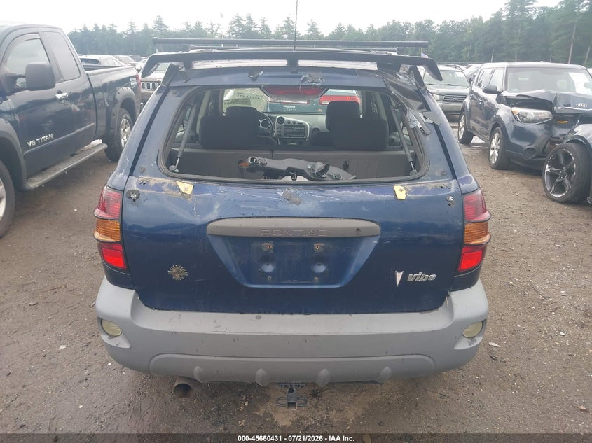 2003 Pontiac Vibe VIN 5Y2SL628X3Z436358 IAAI salvage auction — REAR END, Clear (Massachusetts), sold $25 on 2026-07-24 (photo 6)