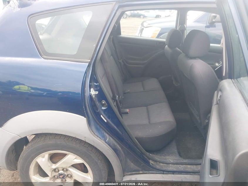 2003 Pontiac Vibe VIN 5Y2SL628X3Z436358 IAAI salvage auction — REAR END, Clear (Massachusetts), sold $25 on 2026-07-24 (photo 8)