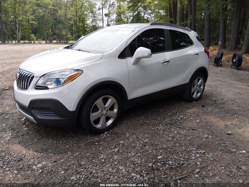 2016 Buick Encore VIN KL4CJASB6GB752292 IAAI salvage auction — NORMAL WEAR, Clear (Virginia), sold $275 on 2026-07-28 (photo 2)