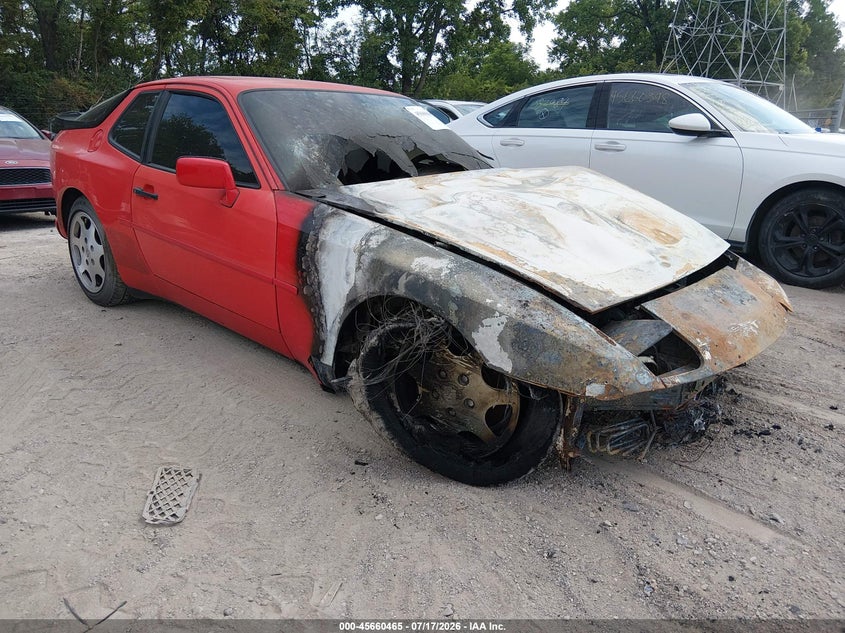 1989 Porsche 944 VIN WP0AA2958KN150875 IAAI salvage auction — ENGINE BURN, Salvage (Indiana), sold $850 on 2026-08-12 (photo 1)