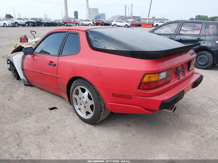 1989 Porsche 944 VIN WP0AA2958KN150875 IAAI salvage auction — ENGINE BURN, Salvage (Indiana), sold $850 on 2026-08-12 (photo 3)