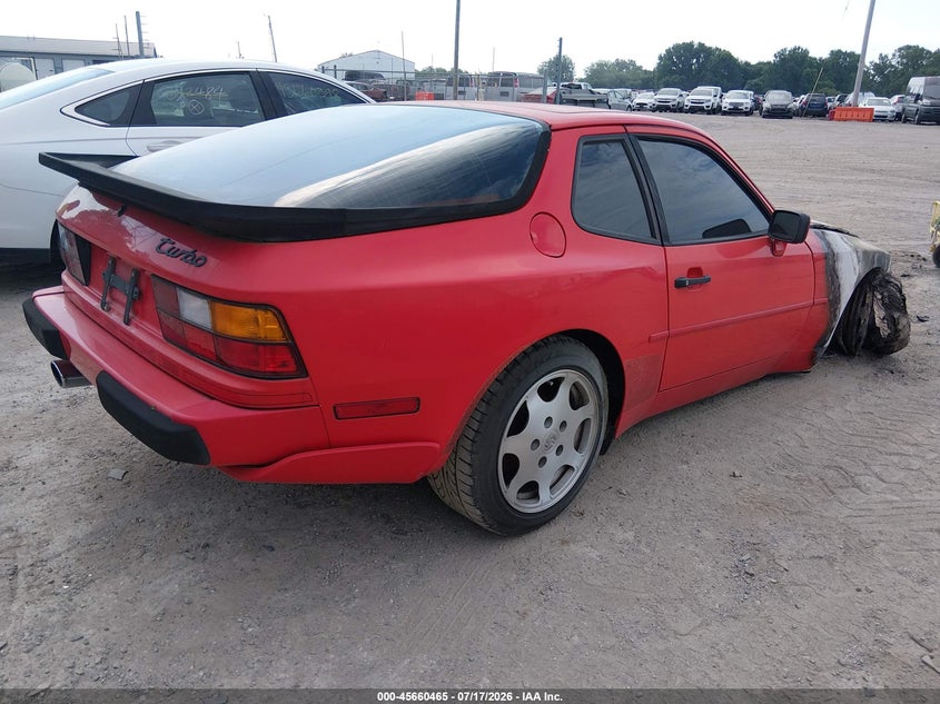 1989 Porsche 944 VIN WP0AA2958KN150875 IAAI salvage auction — ENGINE BURN, Salvage (Indiana), sold $850 on 2026-08-12 (photo 4)