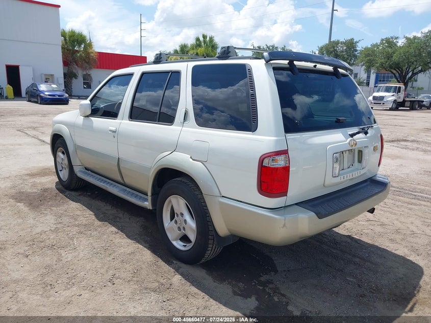2002 Infiniti Qx4 VIN JNRDR09X42W211371 IAAI salvage auction — NORMAL WEAR, Clear (Florida), sold $25 on 2026-07-29 (photo 3)