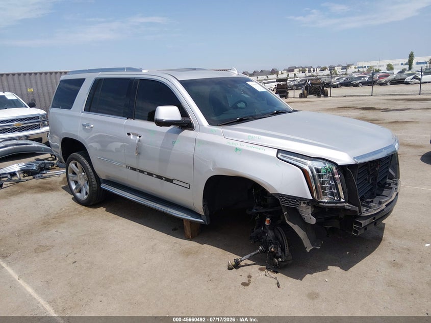 2017 Cadillac Escalade VIN 1GYS4CKJ5HR362945 IAAI salvage auction — FRONT END, Salvage (California), sold $5,150 on 2026-08-31 (photo 1)