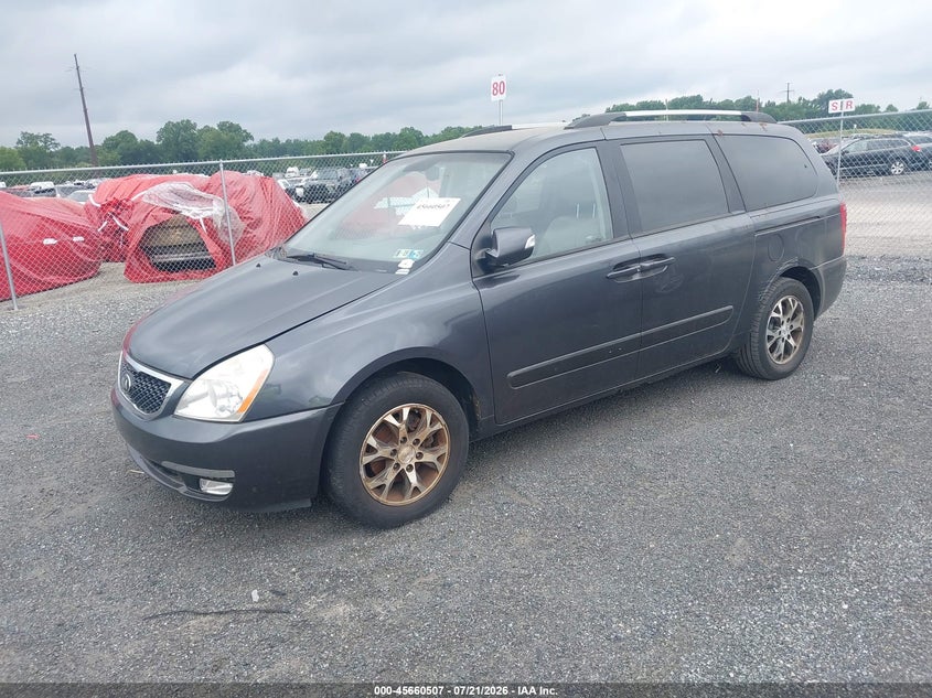 2014 Kia SEDONA VIN KNDMG4C76E6538834 IAAI salvage auction — NORMAL WEAR, Clear (Delaware), sold $225 on 2026-07-30 (photo 2)