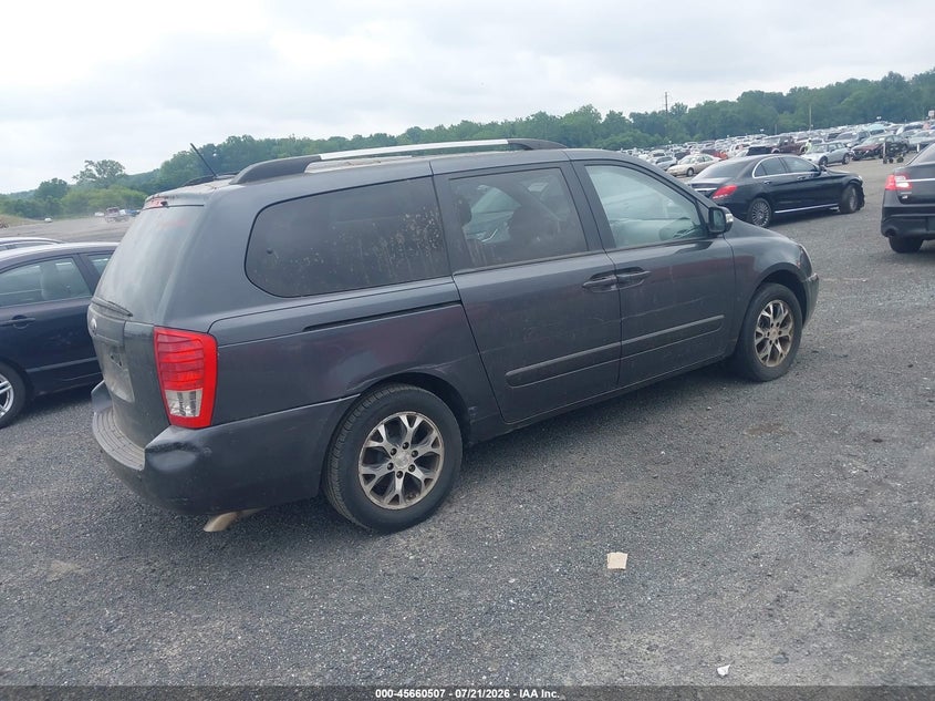 2014 Kia SEDONA VIN KNDMG4C76E6538834 IAAI salvage auction — NORMAL WEAR, Clear (Delaware), sold $225 on 2026-07-30 (photo 4)