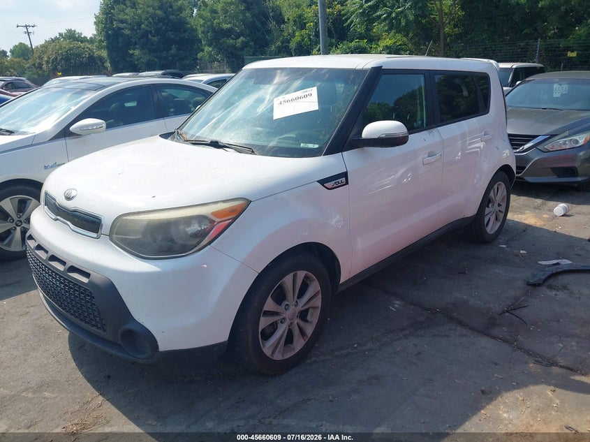 2014 Kia Soul VIN KNDJP3A55E7081538 IAAI salvage auction — NORMAL WEAR, Clear (North Carolina), sold $400 on 2026-07-30 (photo 2)