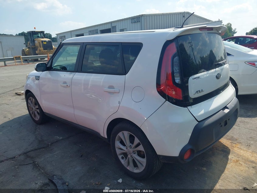 2014 Kia Soul VIN KNDJP3A55E7081538 IAAI salvage auction — NORMAL WEAR, Clear (North Carolina), sold $400 on 2026-07-30 (photo 3)