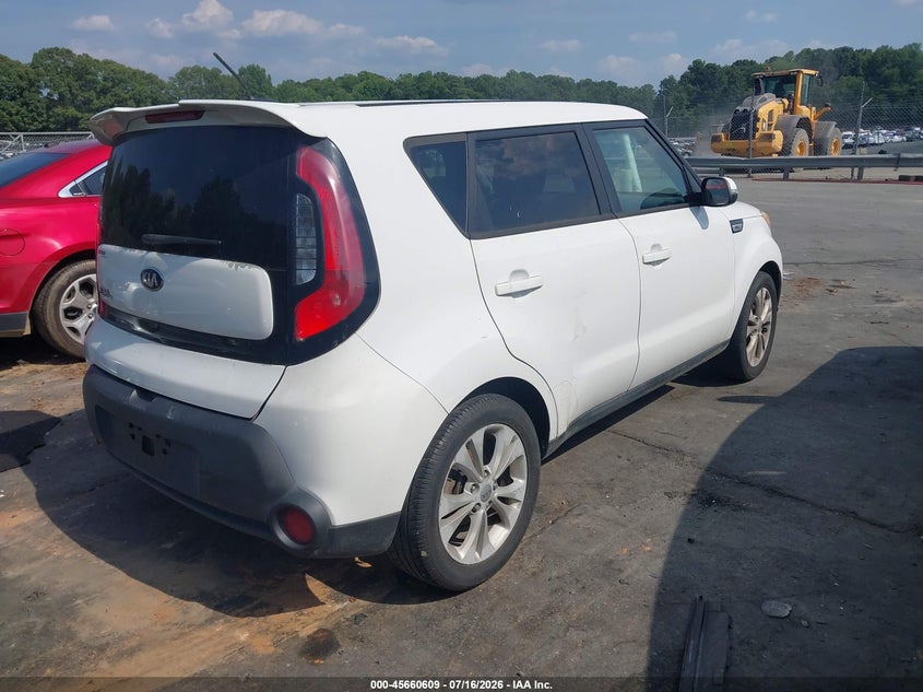 2014 Kia Soul VIN KNDJP3A55E7081538 IAAI salvage auction — NORMAL WEAR, Clear (North Carolina), sold $400 on 2026-07-30 (photo 4)