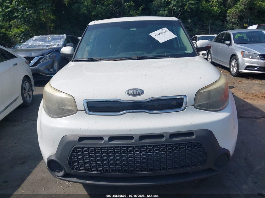 2014 Kia Soul VIN KNDJP3A55E7081538 IAAI salvage auction — NORMAL WEAR, Clear (North Carolina), sold $400 on 2026-07-30 (photo 6)