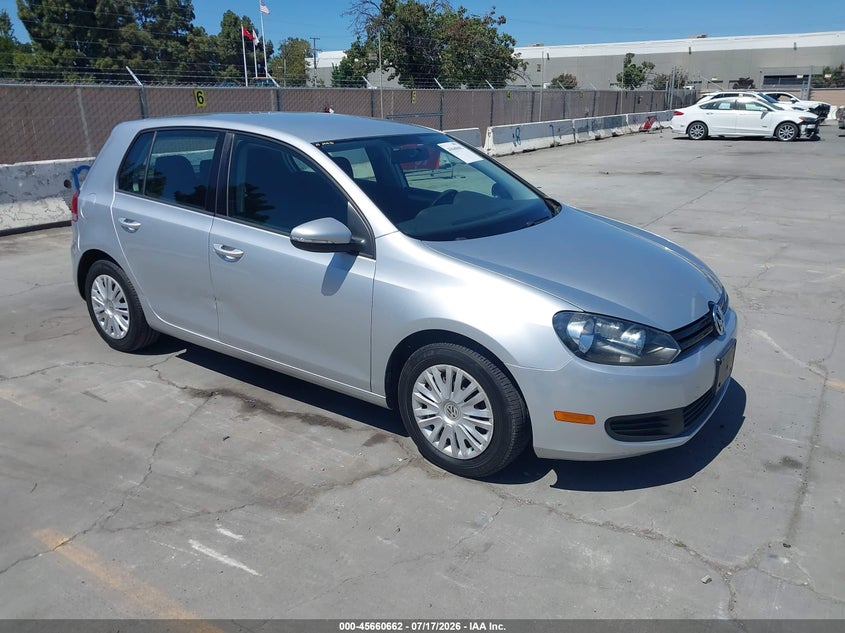 2013 Volkswagen Golf VIN WVWDB7AJ2DW130506 IAAI salvage auction — RIGHT SIDE, Salvage (California), sold $750 on 2026-08-03 (photo 1)