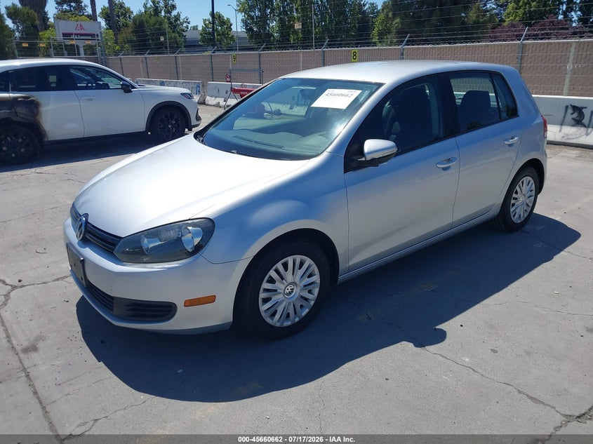2013 Volkswagen Golf VIN WVWDB7AJ2DW130506 IAAI salvage auction — RIGHT SIDE, Salvage (California), sold $750 on 2026-08-03 (photo 2)