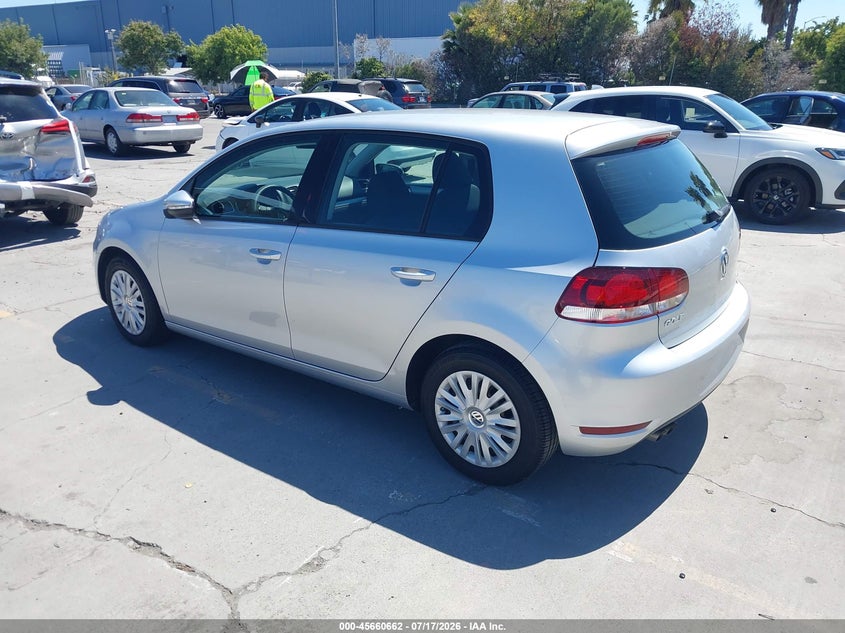 2013 Volkswagen Golf VIN WVWDB7AJ2DW130506 IAAI salvage auction — RIGHT SIDE, Salvage (California), sold $750 on 2026-08-03 (photo 3)