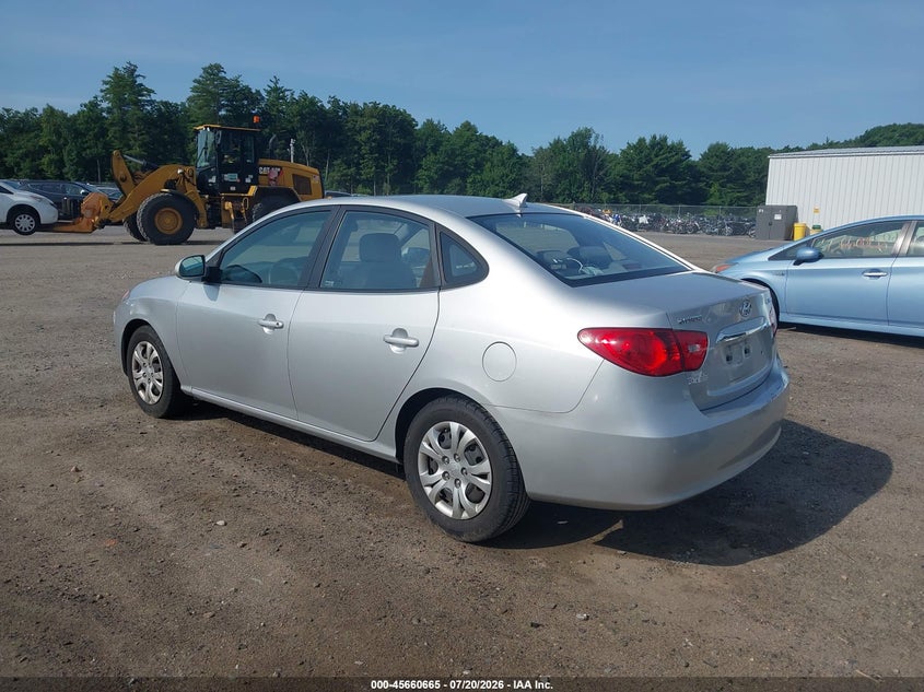 2010 Hyundai Elantra VIN KMHDU4AD6AU845035 IAAI salvage auction — NORMAL WEAR, Reconstructed (Massachusetts), sold $25 on 2026-07-31 (photo 3)