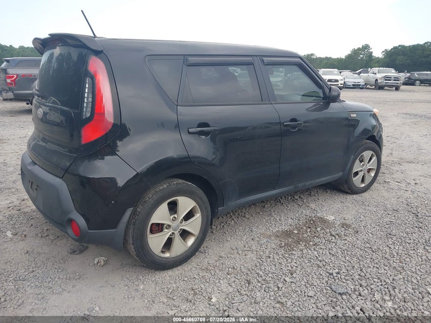2014 Kia Soul VIN KNDJN2A2XE7054289 IAAI salvage auction — NORMAL WEAR, Salvage (Indiana), sold $325 on 2026-07-28 (photo 4)