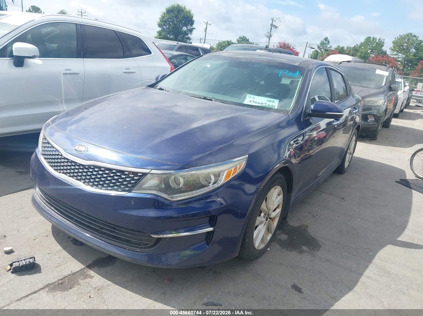 2016 Kia Optima VIN 5XXGU4L38GG006587 IAAI salvage auction — NORMAL WEAR, Clear-Dealer Only (North Carolina), sold $350 on 2026-07-29 (photo 2)