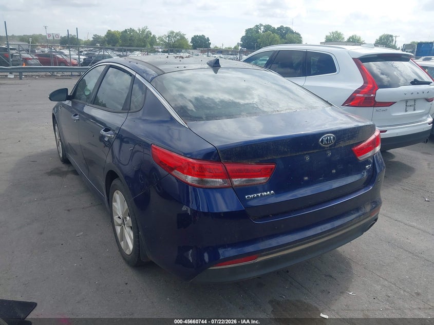 2016 Kia Optima VIN 5XXGU4L38GG006587 IAAI salvage auction — NORMAL WEAR, Clear-Dealer Only (North Carolina), sold $350 on 2026-07-29 (photo 3)