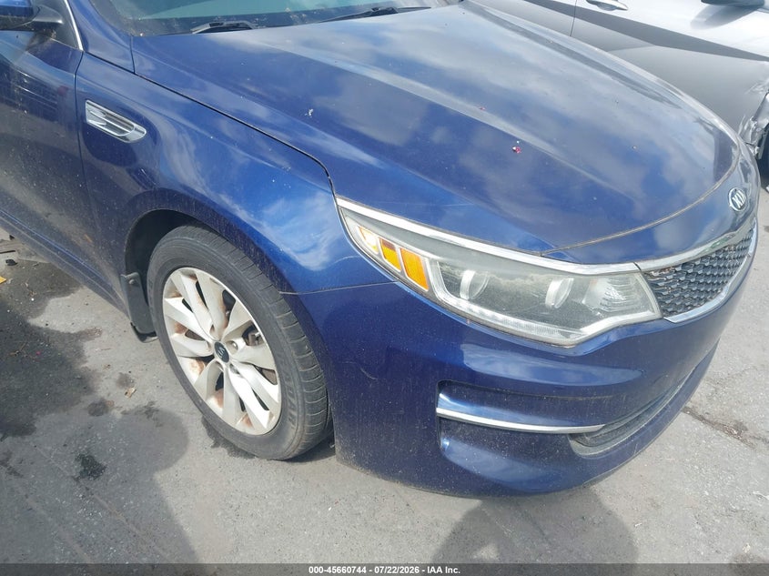 2016 Kia Optima VIN 5XXGU4L38GG006587 IAAI salvage auction — NORMAL WEAR, Clear-Dealer Only (North Carolina), sold $350 on 2026-07-29 (photo 6)
