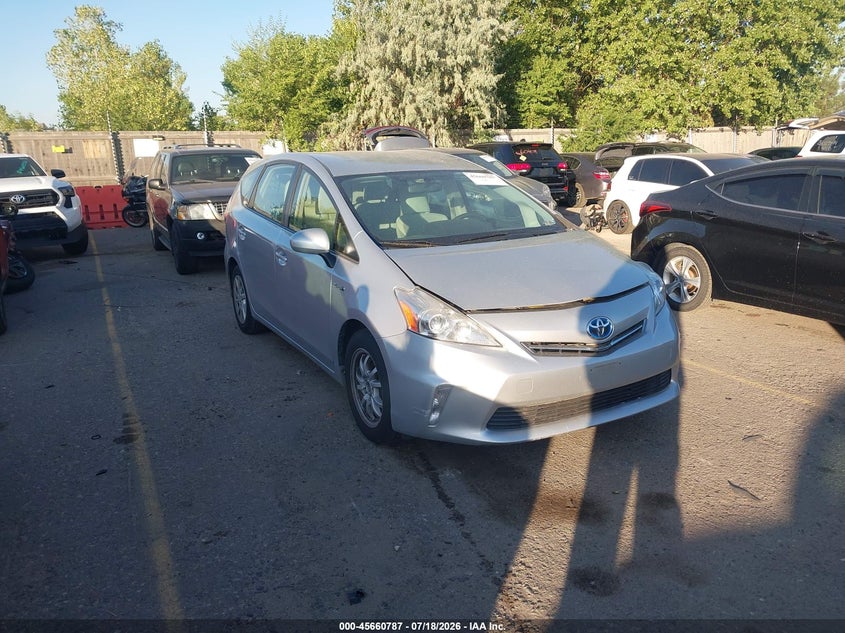 2012 Toyota Prius v VIN JTDZN3EU4C3129125 IAAI salvage auction — NORMAL WEAR, Clear (Colorado), sold $1,100 on 2026-07-28 (photo 1)