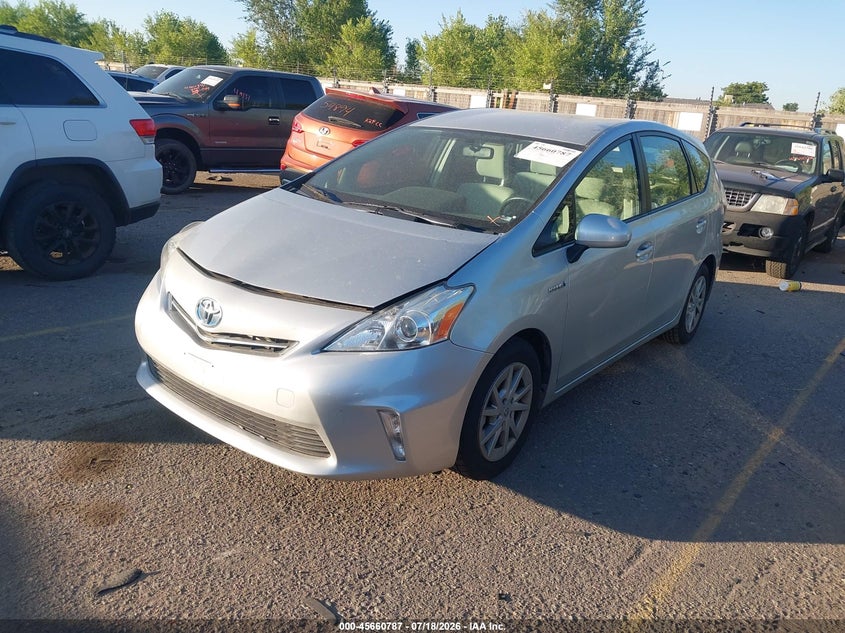 2012 Toyota Prius v VIN JTDZN3EU4C3129125 IAAI salvage auction — NORMAL WEAR, Clear (Colorado), sold $1,100 on 2026-07-28 (photo 2)