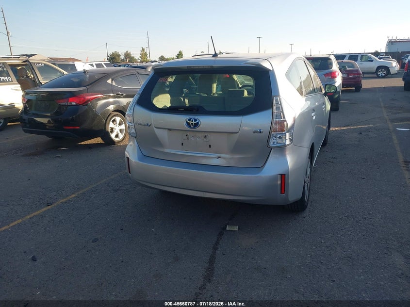 2012 Toyota Prius v VIN JTDZN3EU4C3129125 IAAI salvage auction — NORMAL WEAR, Clear (Colorado), sold $1,100 on 2026-07-28 (photo 4)