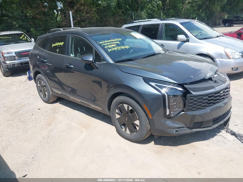 2026 Kia Sportage VIN KNDPU3DGXT7307277 IAAI salvage auction — FRONT END, Salvage Title, sold $1,050 on 2026-07-29 (photo 1)