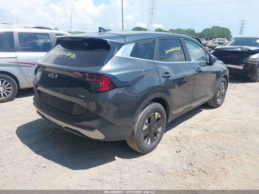 2026 Kia Sportage VIN KNDPU3DGXT7307277 IAAI salvage auction — FRONT END, Salvage Title, sold $1,050 on 2026-07-29 (photo 4)