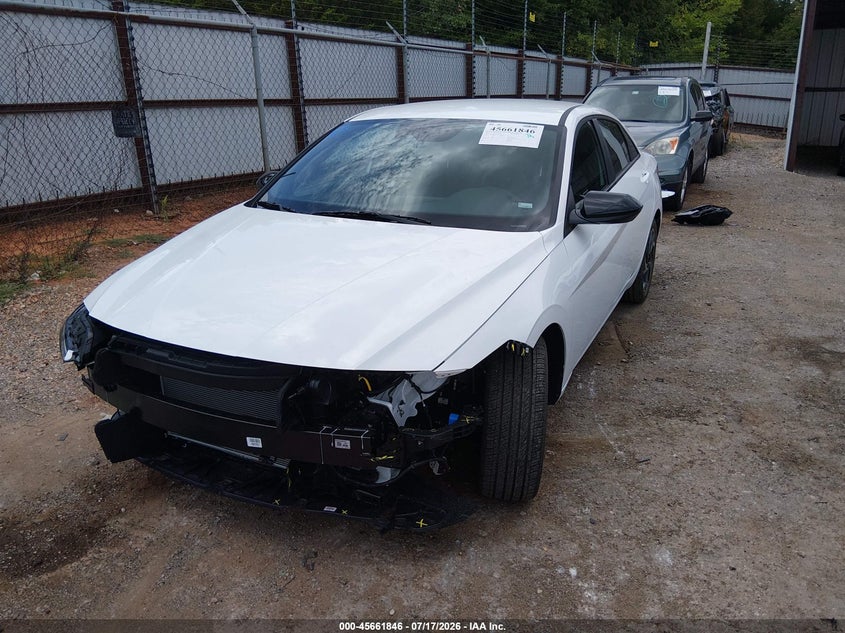 2026 Hyundai Elantra VIN KMHLM4DG7TU238369 IAAI salvage auction — FRONT END, Enterprise Vehicles Clear Only (Oklahoma), sold $14,800 on 2026-07-29 (photo 2)