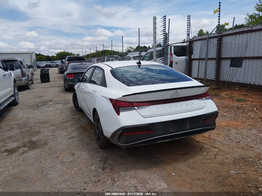 2026 Hyundai Elantra VIN KMHLM4DG7TU238369 IAAI salvage auction — FRONT END, Enterprise Vehicles Clear Only (Oklahoma), sold $14,800 on 2026-07-29 (photo 3)