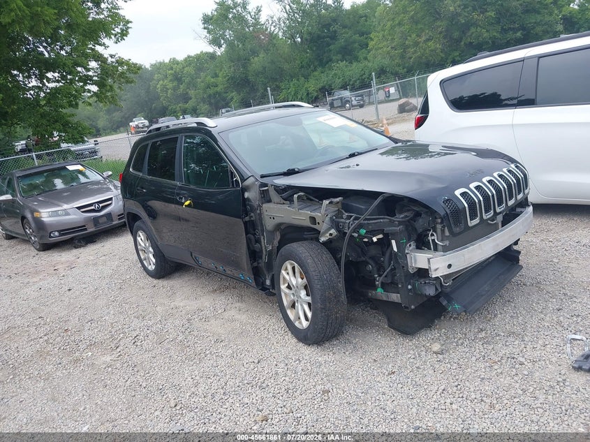 2018 Jeep Cherokee VIN 1C4PJLLX6JD553607 IAAI salvage auction — FRONT END, Salvage (Ohio), sold $825 on 2026-08-01 (photo 1)