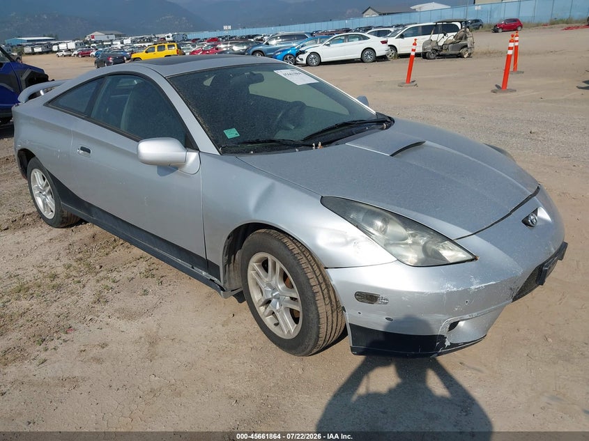 2002 Toyota Celica VIN JTDDR32T120117900 IAAI salvage auction — NORMAL WEAR, Clear (Montana), sold $25 on 2026-07-29 (photo 1)