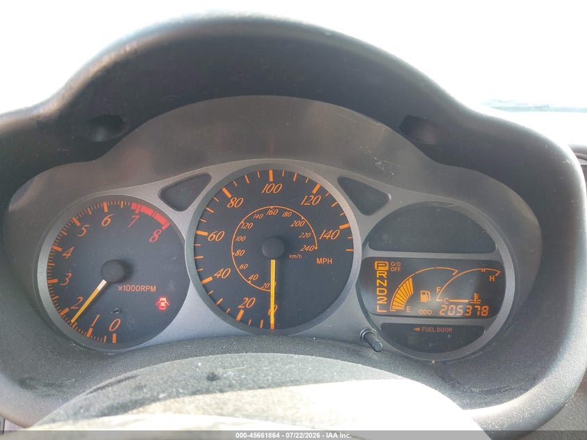 2002 Toyota Celica VIN JTDDR32T120117900 IAAI salvage auction — NORMAL WEAR, Clear (Montana), sold $25 on 2026-07-29 (photo 7)