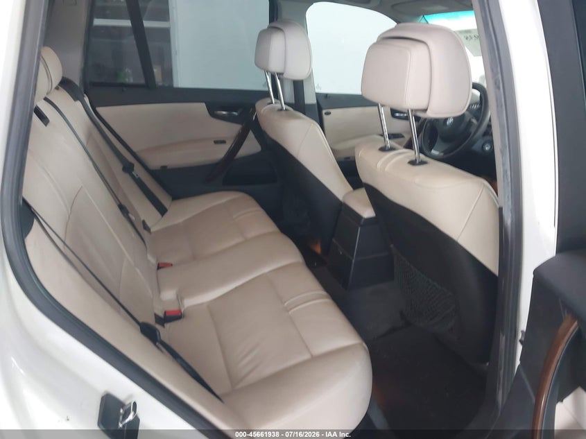 2010 BMW X3 VIN WBXPC9C4XAWJ38588 IAAI salvage auction — LEFT FRONT, Clear (Florida), sold $500 on 2026-07-22 (photo 8)