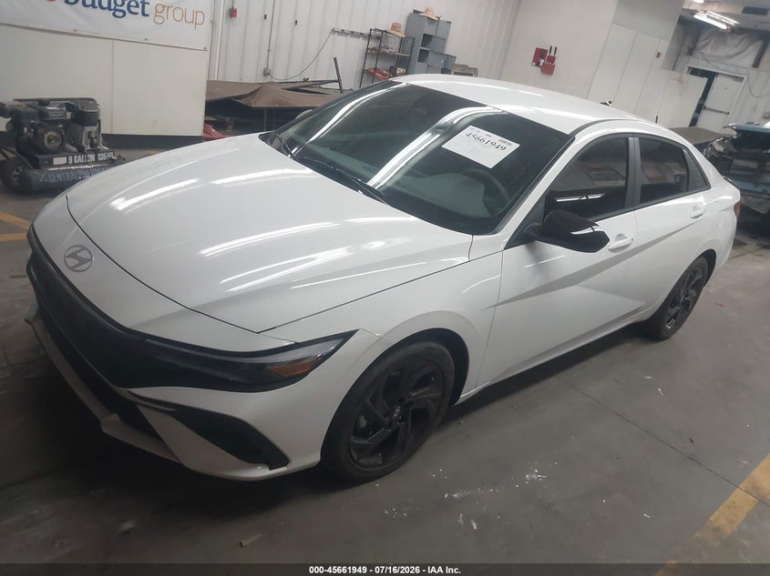 2026 Hyundai Elantra VIN KMHLM4DG6TU112830 IAAI salvage auction — RIGHT FRONT, Salvage Title, sold $7,200 on 2026-08-02 (photo 2)