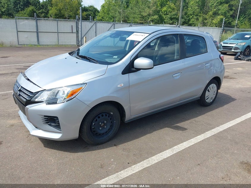2024 Mitsubishi Mirage VIN ML32AUHJ9RH025474 IAAI salvage auction — RIGHT FRONT, Enterprise Vehicles Clear Only (Illinois), sold $7,375 on 2026-07-22 (photo 2)