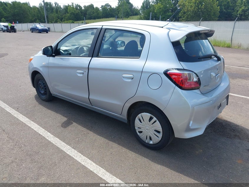 2024 Mitsubishi Mirage VIN ML32AUHJ9RH025474 IAAI salvage auction — RIGHT FRONT, Enterprise Vehicles Clear Only (Illinois), sold $7,375 on 2026-07-22 (photo 3)