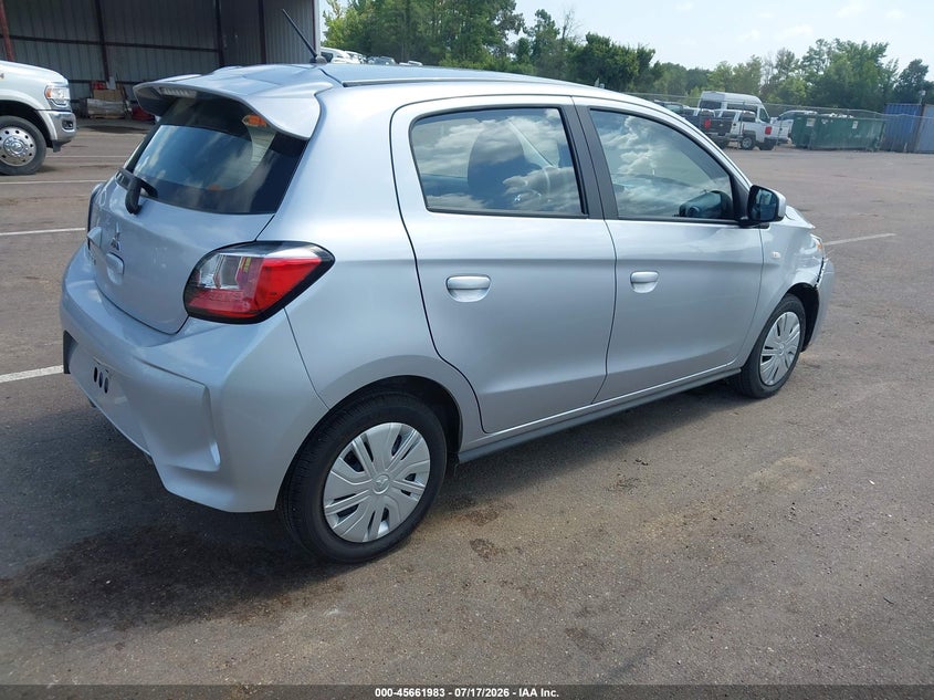 2024 Mitsubishi Mirage VIN ML32AUHJ9RH025474 IAAI salvage auction — RIGHT FRONT, Enterprise Vehicles Clear Only (Illinois), sold $7,375 on 2026-07-22 (photo 4)