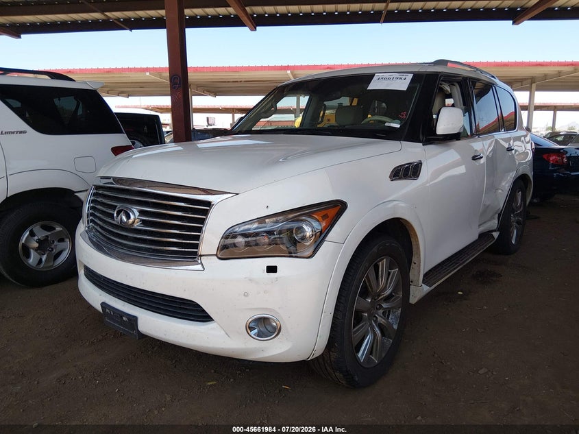2012 Infiniti Qx56 VIN JN8AZ2NE7C9022639 IAAI salvage auction — SIDE, Wait Title, sold $2,000 on 2026-08-03 (photo 2)