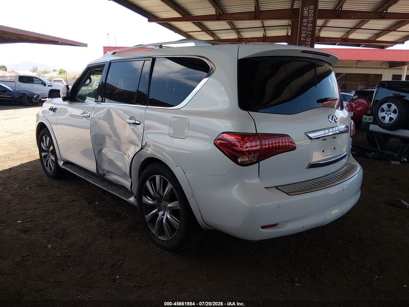 2012 Infiniti Qx56 VIN JN8AZ2NE7C9022639 IAAI salvage auction — SIDE, Wait Title, sold $2,000 on 2026-08-03 (photo 3)