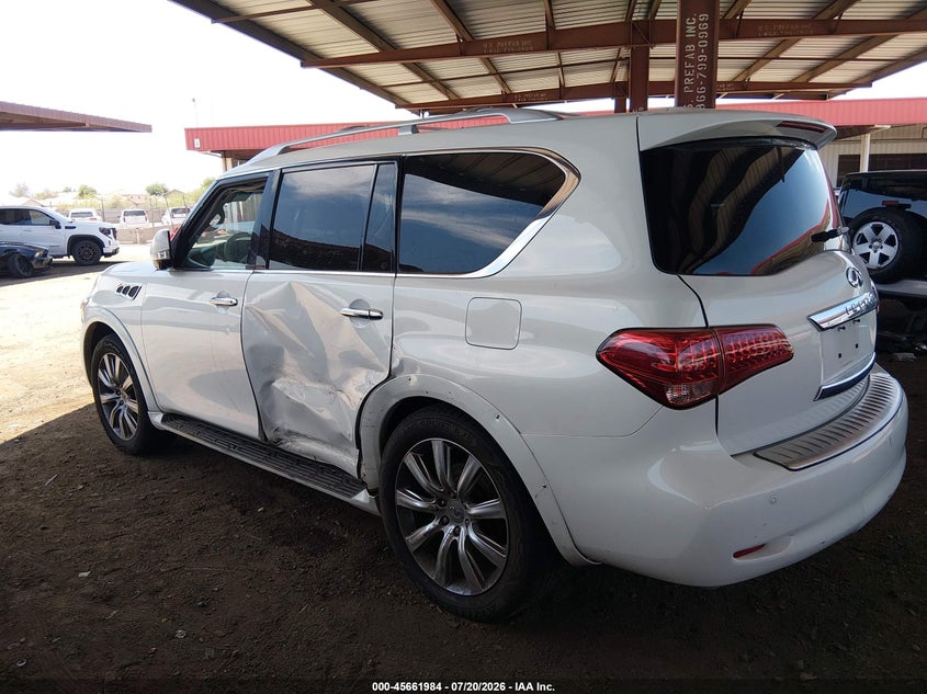 2012 Infiniti Qx56 VIN JN8AZ2NE7C9022639 IAAI salvage auction — SIDE, Wait Title, sold $2,000 on 2026-08-03 (photo 6)