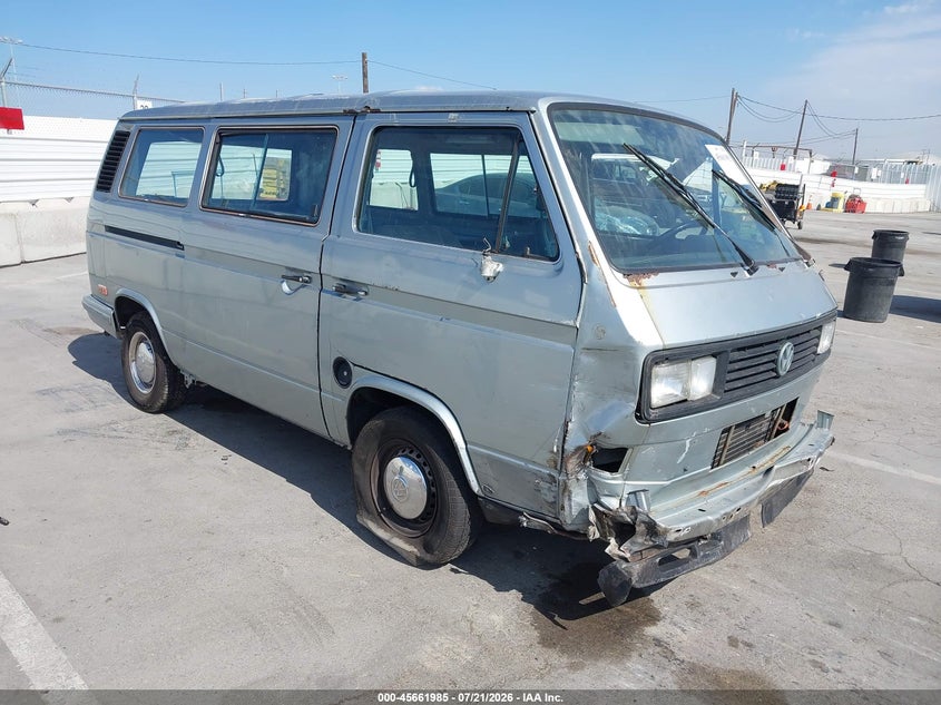 1987 Volkswagen Vanagon VIN WV2YB0254HH070444 IAAI salvage auction — FRONT END, Salvage (California), sold $1,100 on 2026-08-19 (photo 1)