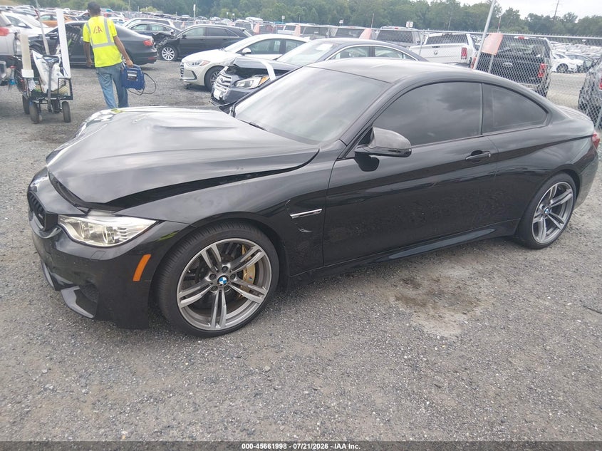 2016 BMW M4 VIN WBS3R9C53GK336750 IAAI salvage auction — RIGHT FRONT, Salvage - Greater Than 75% (Maryland), sold $16,400 on 2026-08-03 (photo 2)