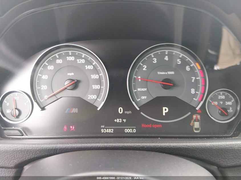 2016 BMW M4 VIN WBS3R9C53GK336750 IAAI salvage auction — RIGHT FRONT, Salvage - Greater Than 75% (Maryland), sold $16,400 on 2026-08-03 (photo 7)