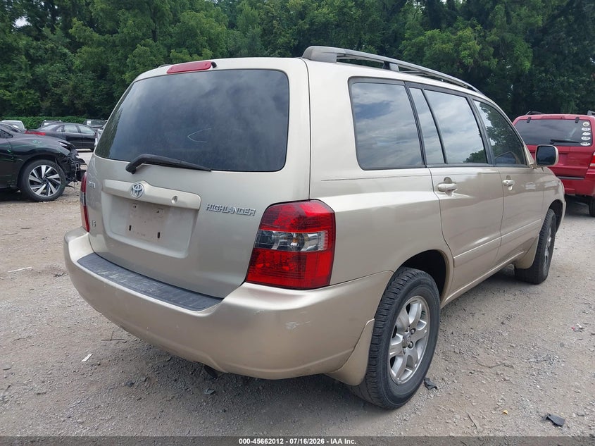 2006 Toyota Highlander VIN JTEDP21A960101803 IAAI salvage auction — NORMAL WEAR, Clear (Missouri), sold $125 on 2026-07-29 (photo 4)