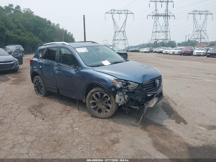2016 Mazda Cx-5 VIN JM3KE4DY5G0736256 IAAI salvage auction — FRONT END, Salvage (Pennsylvania), sold $3,100 on 2026-07-31 (photo 1)