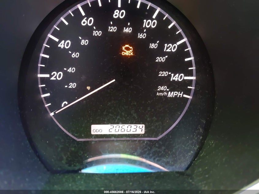 2004 Lexus Rx 330 VIN JTJGA31UX40037641 IAAI salvage auction — REAR END, Salvage (California), sold $25 on 2026-07-29 (photo 7)