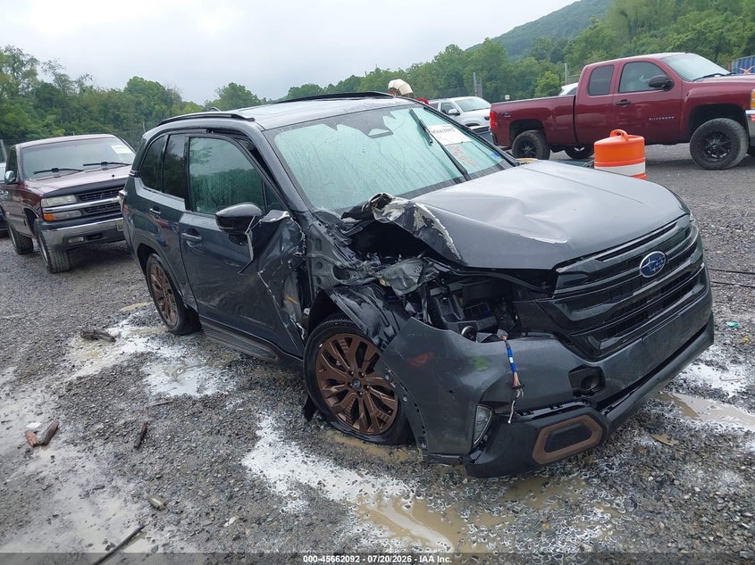 2025 Subaru Forester VIN JF2SLDHC0SH531419 IAAI salvage auction — FRONT END, Wait Title, sold $7,300 on 2026-08-25 (photo 1)